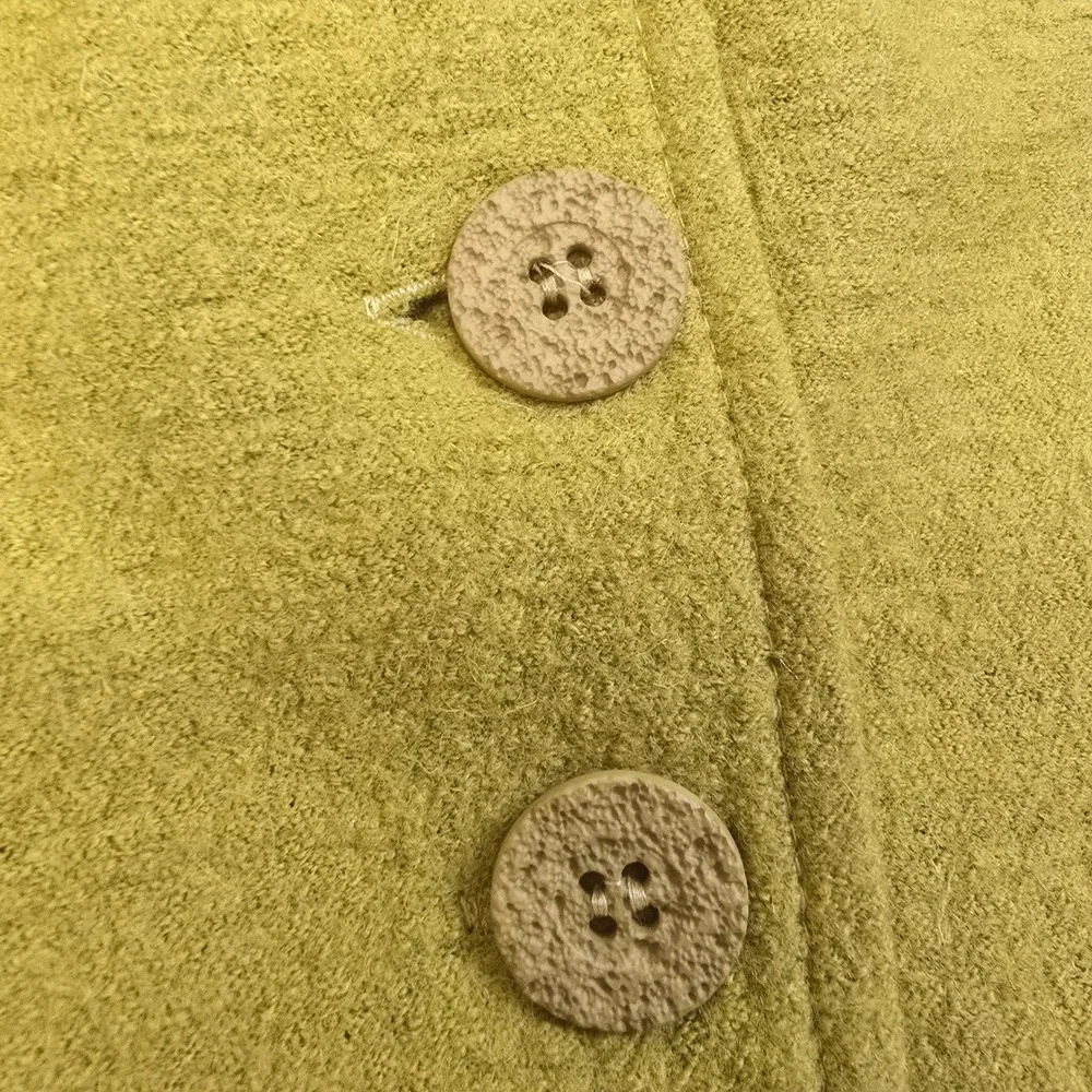 Soft Works Wool Blend Vintage Blazer Womens Size‎ 6 Chartreuse Textured Canada